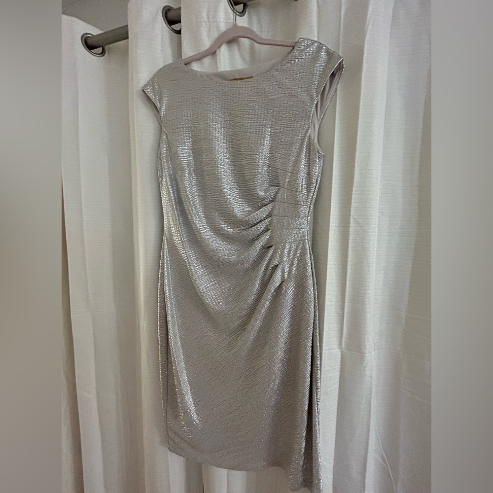 Nikon Boutique Metallic Cocktail Dress (Size 10)